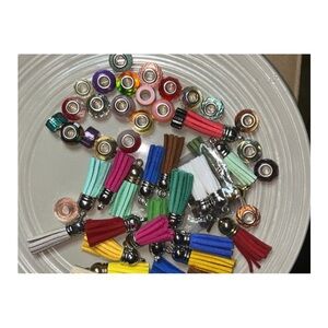 50 Colorful Tassel and spacer Set